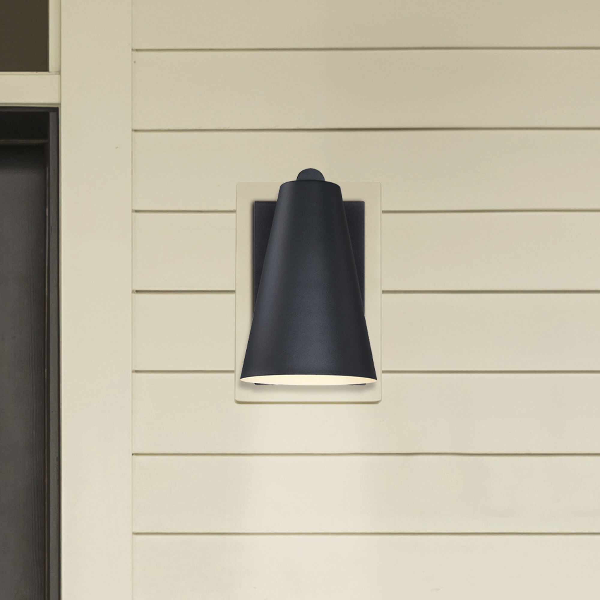 Cedar Mist 1 Light 11.75 inch Black Outdoor Wall Sconce
